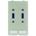 HARTING - Data module (2x USB) - 39500020093 Han Port