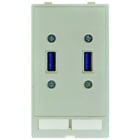 HARTING - Data module (2x USB) - 39500020093 Han Port