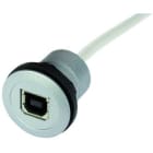 HARTING - har-port USB 2.0 B-B 0,5m - 09454521910 Läpivienti+kaapeli