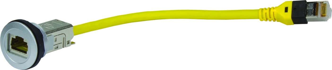 HARTING - har-port RJ45 Cat.6 0,3m cabl - 09454521502 Läpivienti ja kaapeli