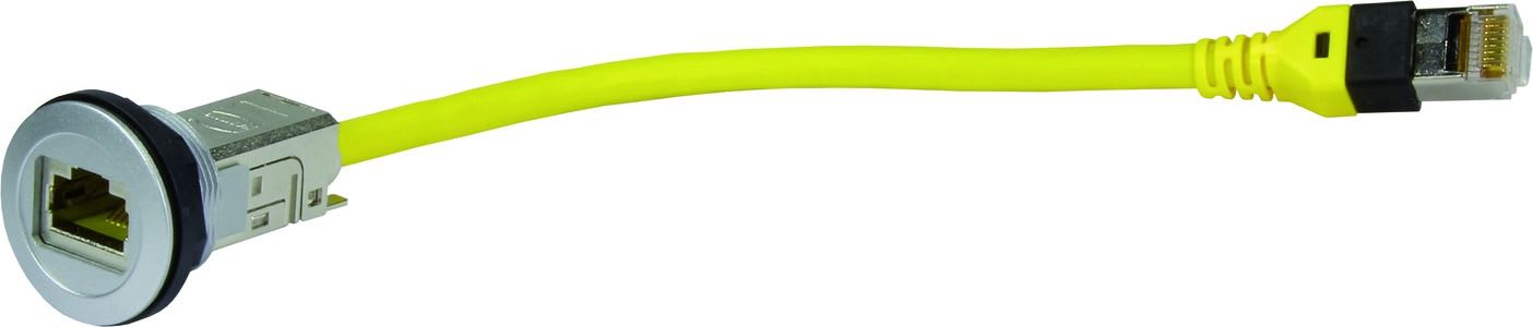 HARTING - har-port RJ45 Cat.6 0,50m cabl - 09454521504 Läpivienti+kaapeli