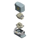 HARTING - Liitinpari Kulma&läpiv. 6+PE - 6104402006100 Han6E&Han6E Kit2