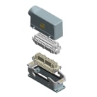 HARTING - Liitinpari Kulma&läpiv. 24+PE - 6104402006700 Han 24B&Han 24E