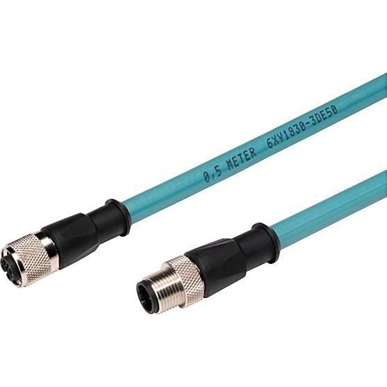 SIEMENS - PROFIBUS M12 CONN.CABLE 5M - 6XV1830-3DH50