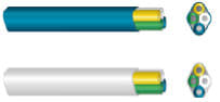 HEXATRONIC - Mikrokanavanippu - DB 4x7/3,5mm VALKOINEN K500