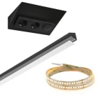 LIMENTE - Valoprofiili/-nauha - Välitilasetti KIT-Luxor musta