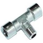 SMC PNEUMATIIKKATUOTTEET - T-Yhde, Sisä G - Ulko R - Sisä - 112-1