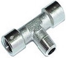 SMC PNEUMATIIKKATUOTTEET - T-Yhde, Sisä G - Ulko R - Sisä - 112-1/2