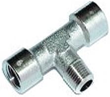 SMC PNEUMATIIKKATUOTTEET - T-Yhde, Sisä G - Ulko R - Sisä - 112-1/4