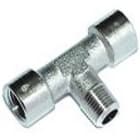 SMC PNEUMATIIKKATUOTTEET - T-Yhde, Sisä G - Ulko R - Sisä - 112-1/8