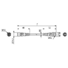 SMC PNEUMATIIKKATUOTTEET - Kaapeli M12 Ex500:Lle 1 M Suor - EX500-AC010-SSPS