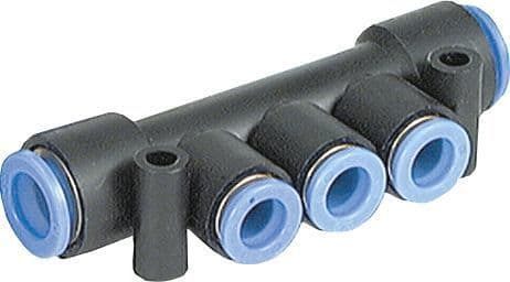 SMC PNEUMATIIKKATUOTTEET - Jakoliitin 6 Mm /10 Mm - KM13-06-10-3