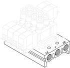 SMC PNEUMATIIKKATUOTTEET - Ryhmäasennuslaatta - SS5Y5-20-04-00F-Q