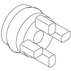SMC PNEUMATIIKKATUOTTEET - Päätykappale - SX3000-77-1A