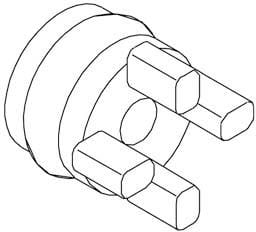 SMC PNEUMATIIKKATUOTTEET - Päätykappale - SX3000-77-1A