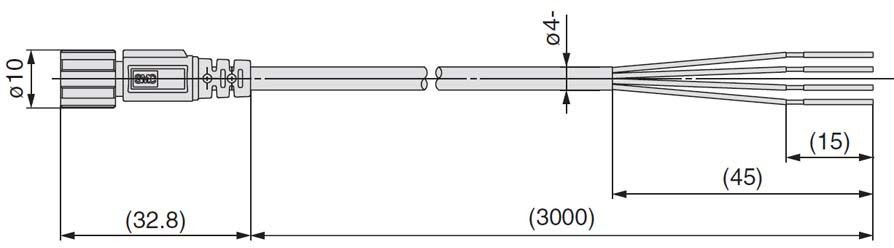 SMC PNEUMATIIKKATUOTTEET - Kaapeli M8 3M(Pf3W) - ZS-40-A