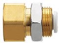SMC PNEUMATIIKKATUOTTEET - Läpivientiliitin, 16 Mm, 1/2 - KQ2E16-G04A