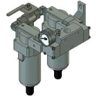 SMC PNEUMATIIKKATUOTTEET - Kaksoissuodin 1/2 - BYPASS40-PERUSMALLI-3