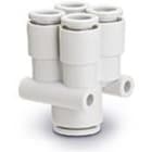 SMC PNEUMATIIKKATUOTTEET - Y-LIITIN 4 HAARALLA ERI PUTKIH - KQ2UD06-08A