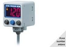 SMC PNEUMATIIKKATUOTTEET - Digitaalinen Tarkkuuspainekytk - ISE40A-01-P-L