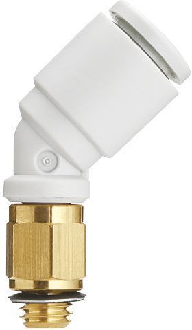 SMC PNEUMATIIKKATUOTTEET - Pistokulmaliitin, 45 Astetta - KQ2K04-M6N