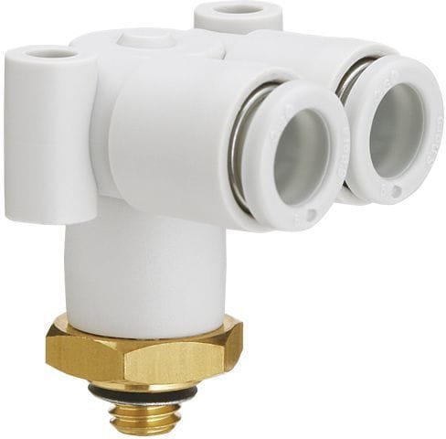 SMC PNEUMATIIKKATUOTTEET - Kulmahaaraliitin - KQ2LU04-M6A