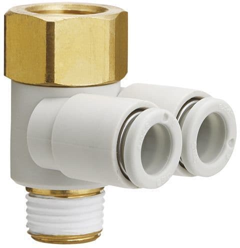 SMC PNEUMATIIKKATUOTTEET - Banjohaaraliitin Sisäkierteell - KQ2ZF12-03AS
