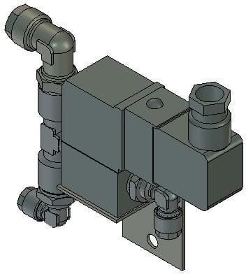SMC PNEUMATIIKKATUOTTEET - 3-Tie Magneettiventtiili asenn - VT307-FIT00154