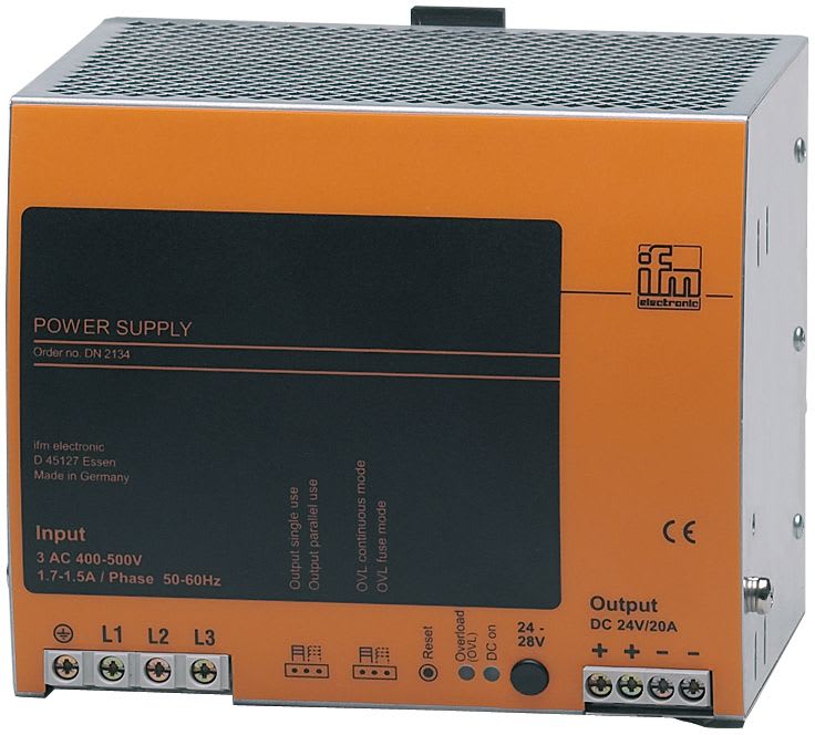 IFM - POWER SUPPLY/24VDC/20A - DN2134