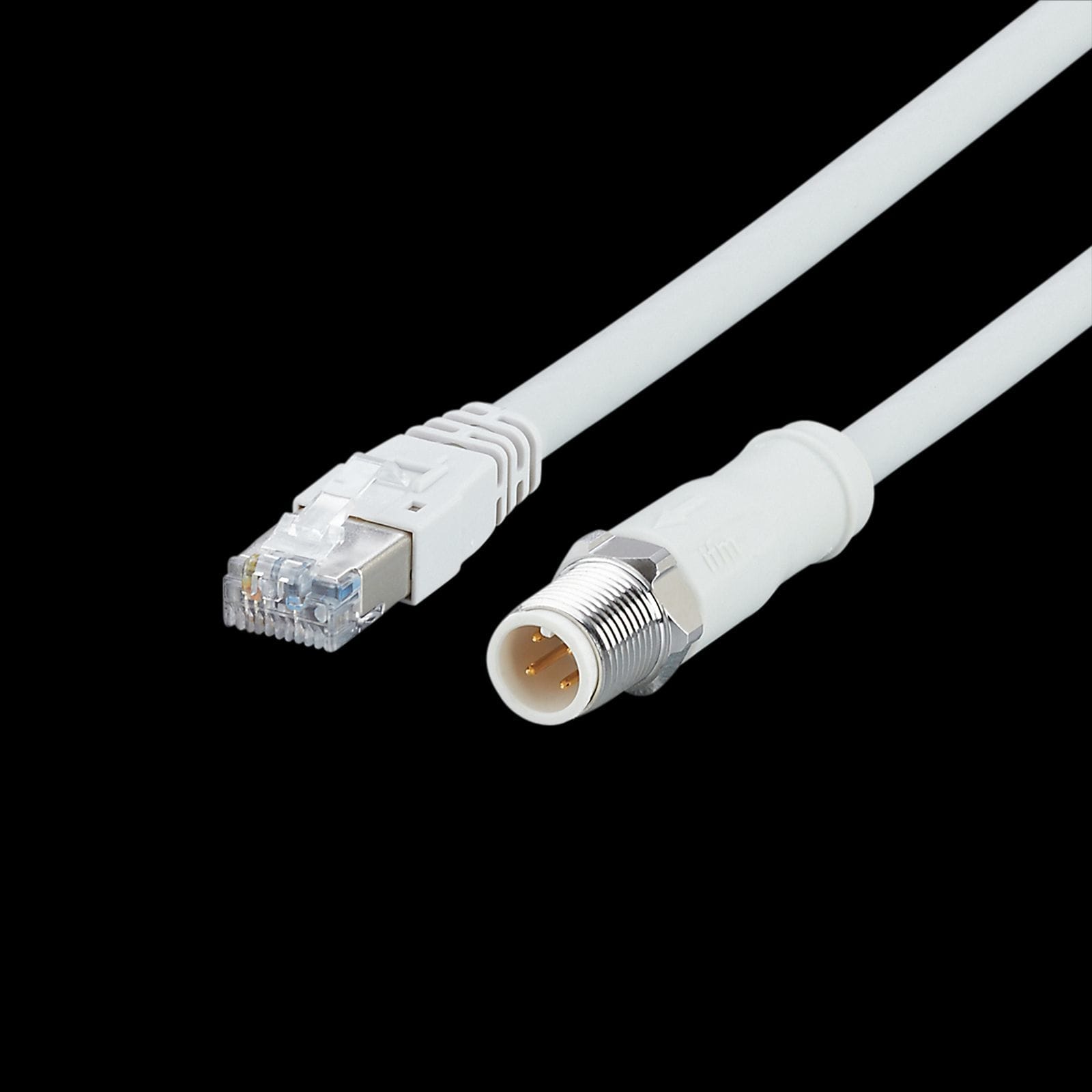 IFM - Liitäntäkaapeli M12/RJ45, 5m - EVF552