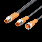 IFM - Y-liitäntäkaapeli, 1m,2xuros-1xnaaras - EVC693