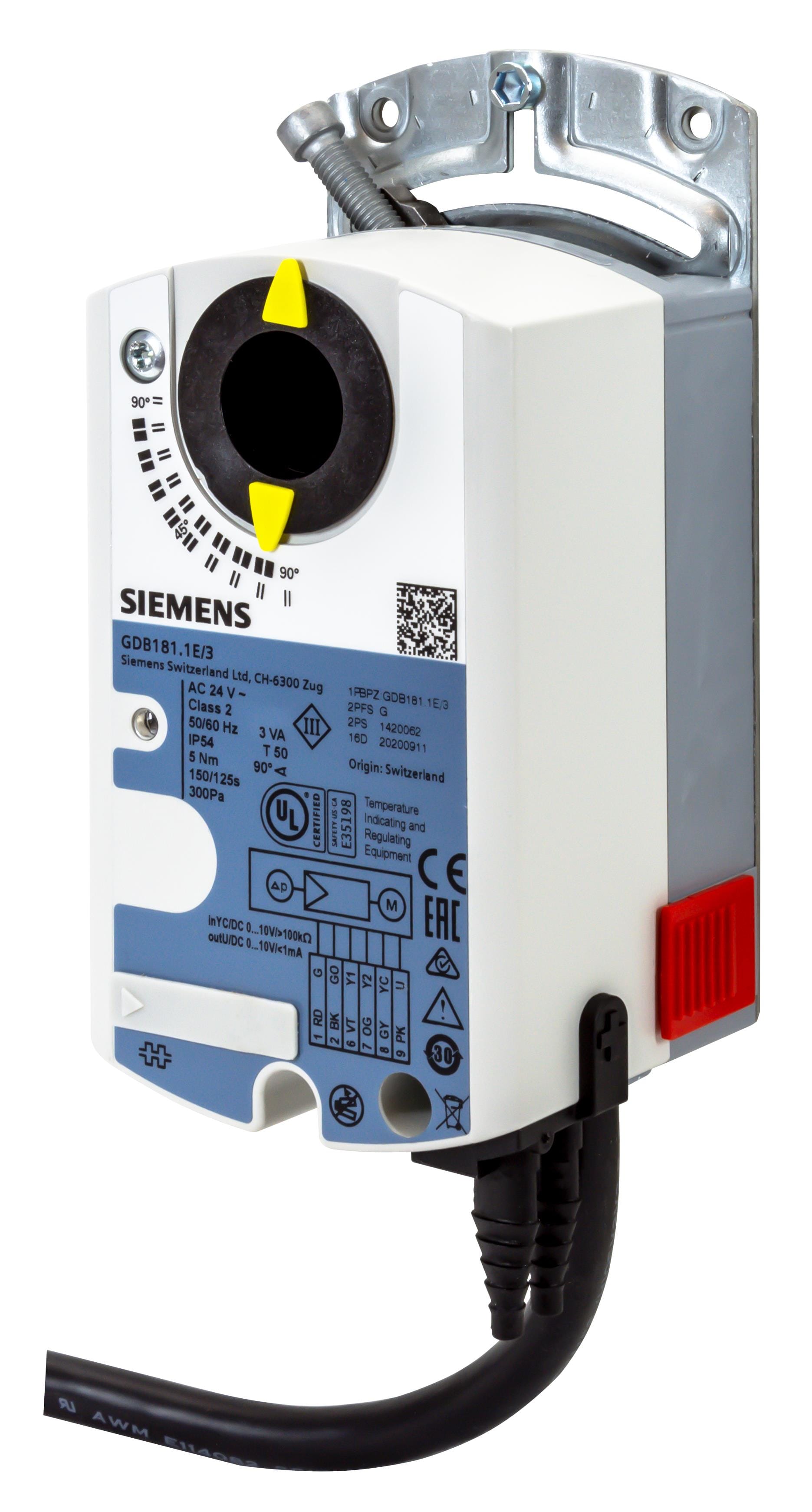 SIEMENS - GDB181.1E/3VAV-säädin 24V 5Nm - BPZ:GDB181.1E/3