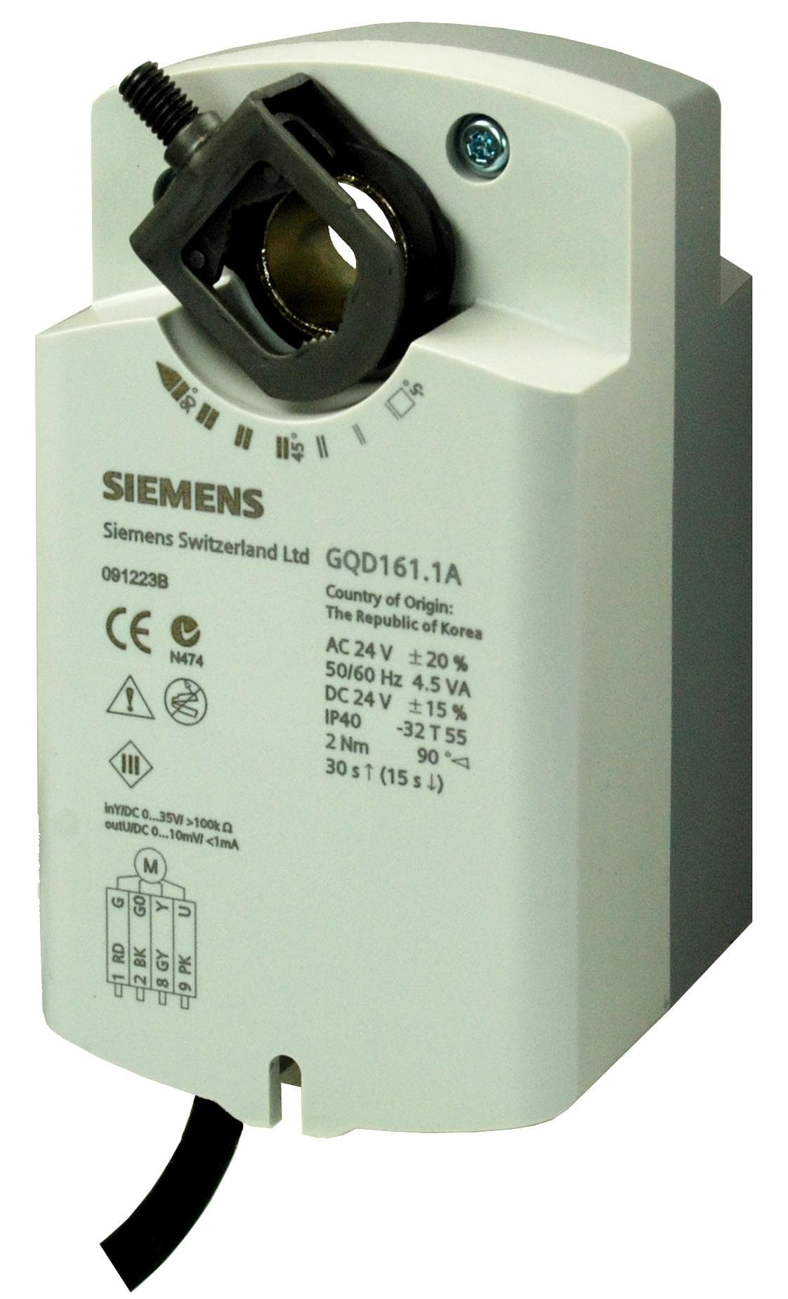 SIEMENS - GQD161.1A Peltimoottori, 0..10 - BPZ:GQD161.1A