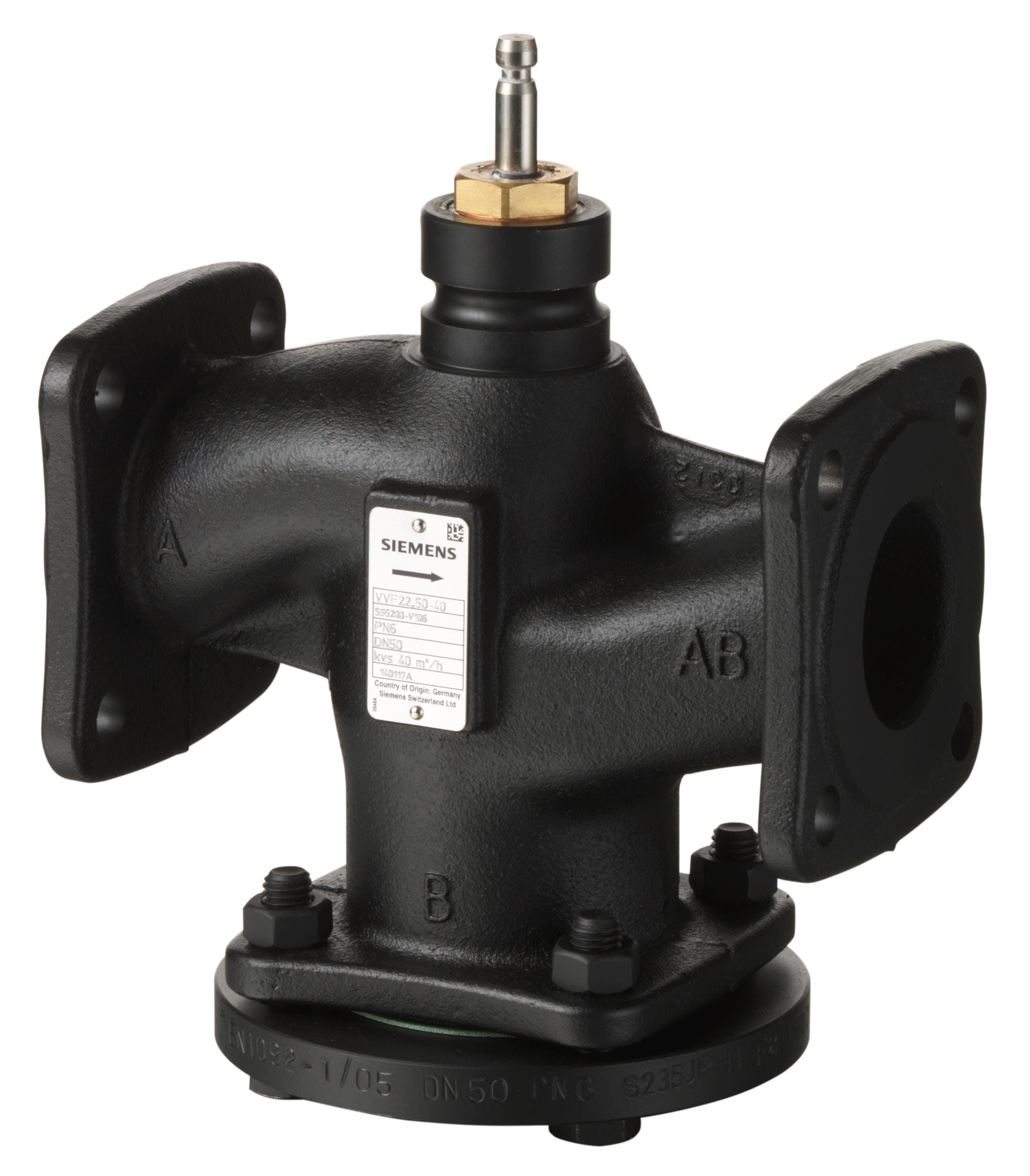 SIEMENS - VVF22.25-4 Kaksitieventtiili, - S55200-V101