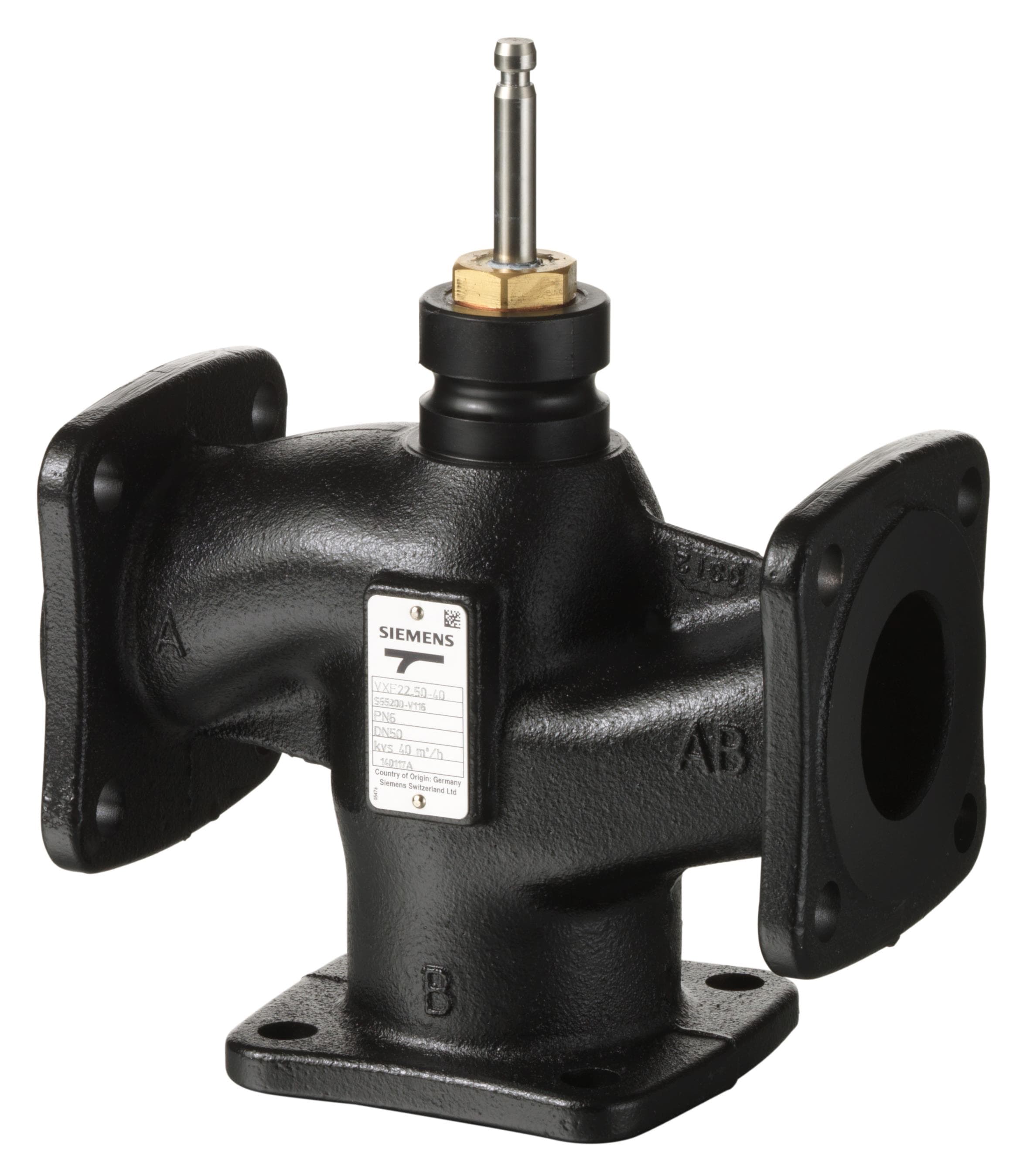 SIEMENS - VXF22.40-16 Kolmitieventtiili, - S55200-V114