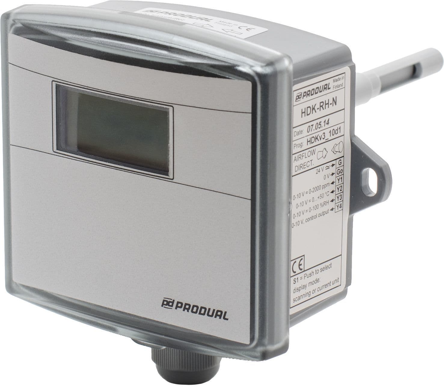 PRODUAL - CO2- anturi kanavaan+näyttö - HDK-N / 1135051