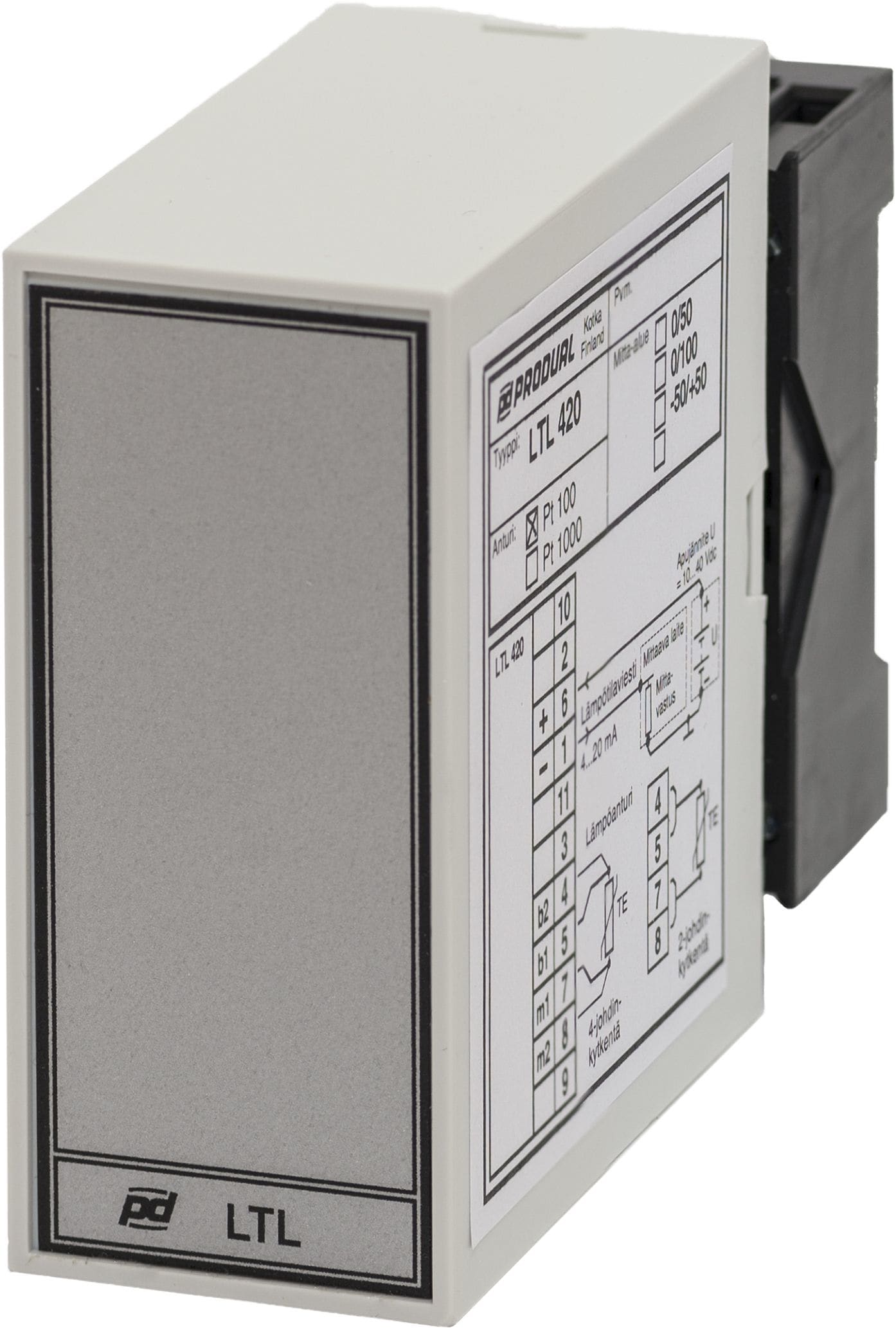 PRODUAL - Lämpötilalähetin 4-20ma kotelo - LTL 420 / 1182090
