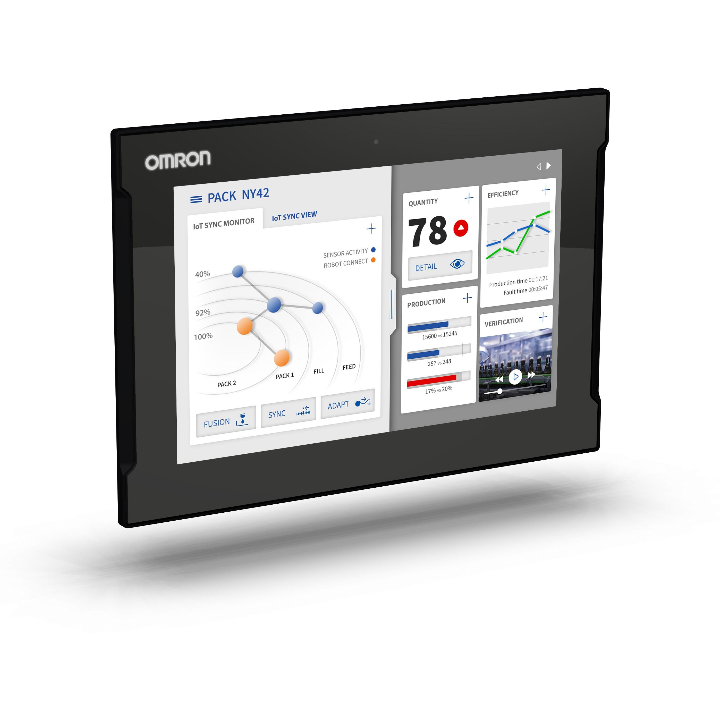 OMRON - Industrial Monitor 12.1in display with c - NYM12W-C1000