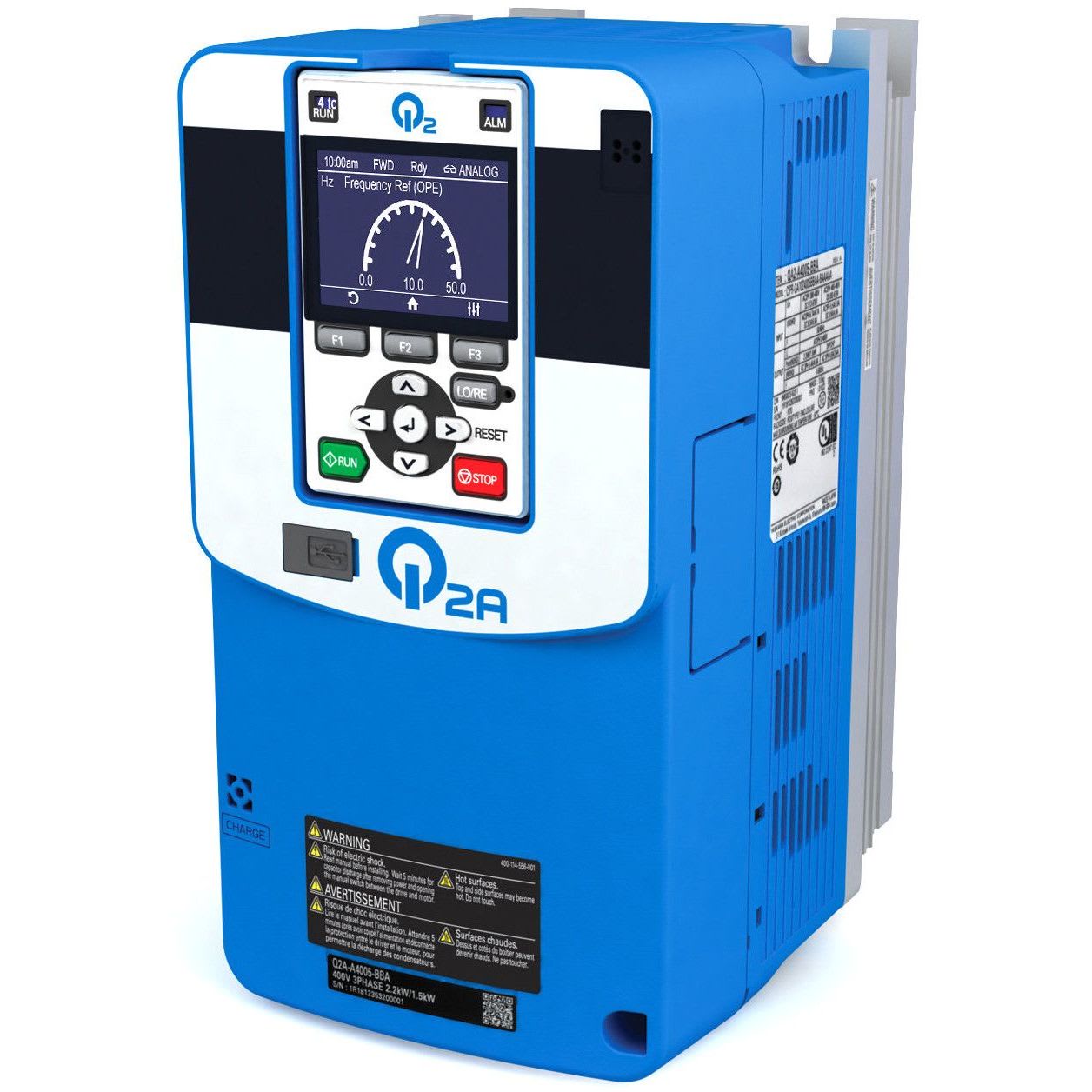 OMRON - Inverter Q2A, 200 V, ND: 3.5 A / 0.75 kW - Q2A-A2004-AAA
