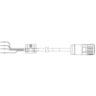 OMRON - 1S series servo motor power cable, 20 m, - R88A-CA1J020SF