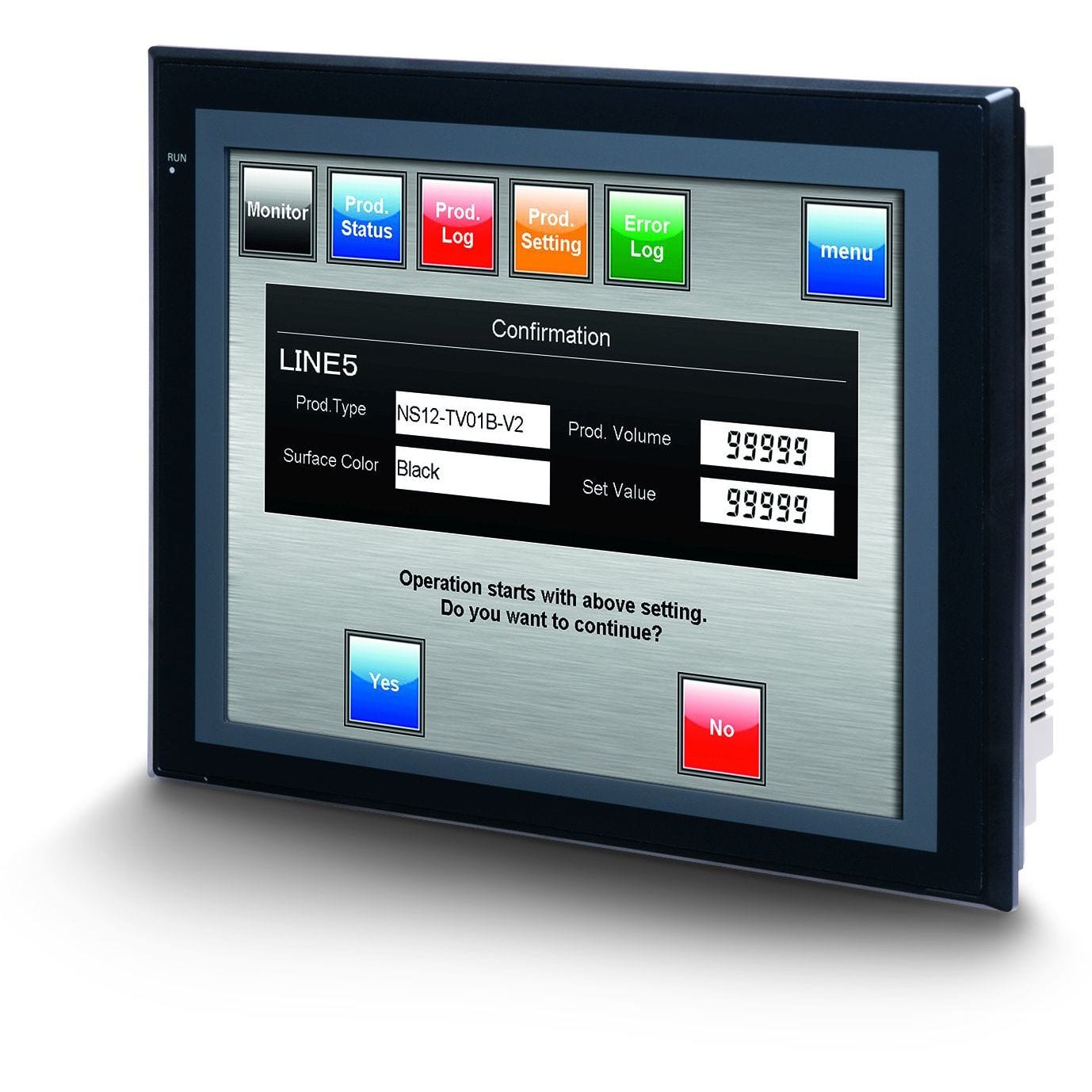 OMRON - Touch screen HMI, 12.1 inch, TFT, 256 co - NS12-TS00B-V2