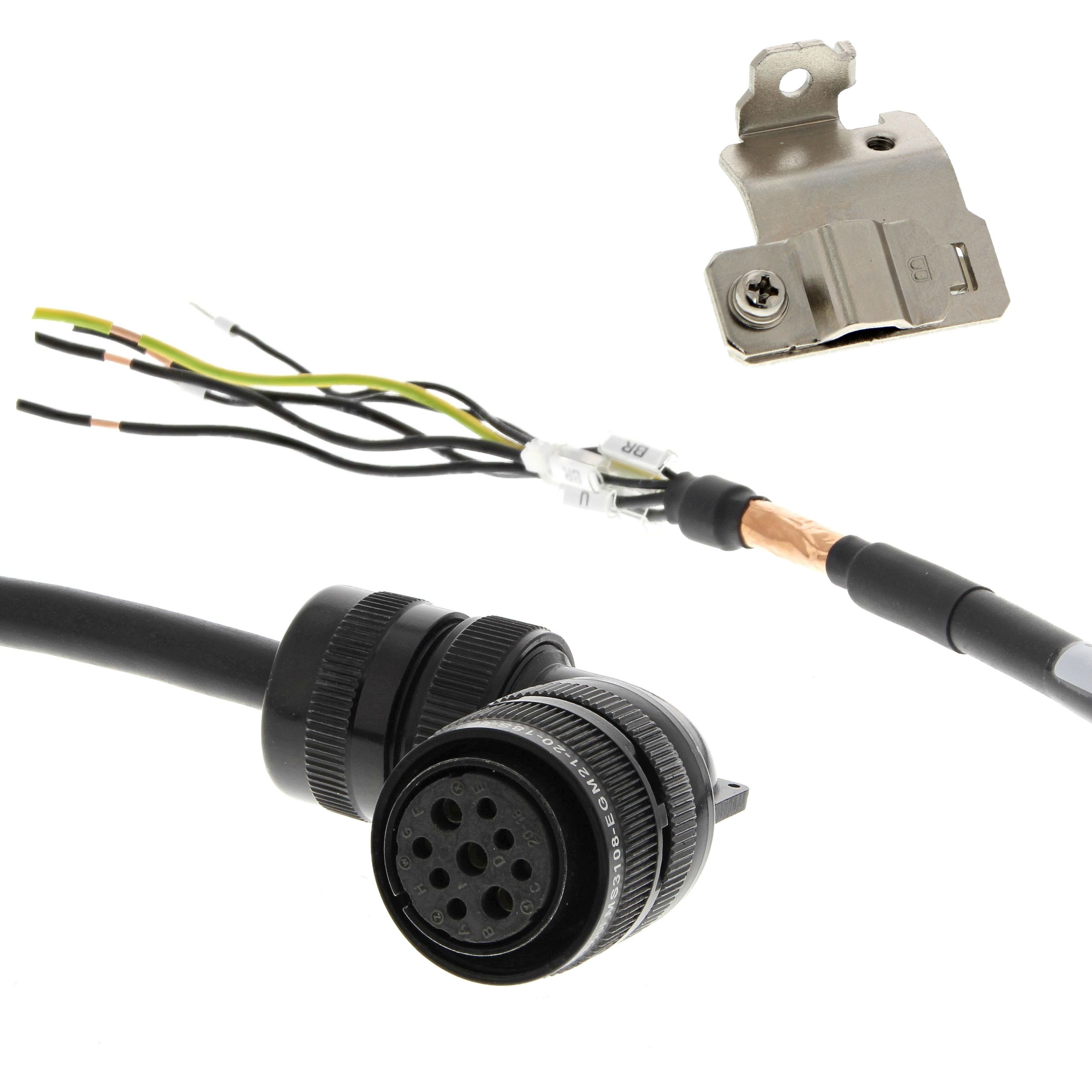 OMRON - 1S series servo motor power cable, 20 m, - R88A-CA1C020BF-E
