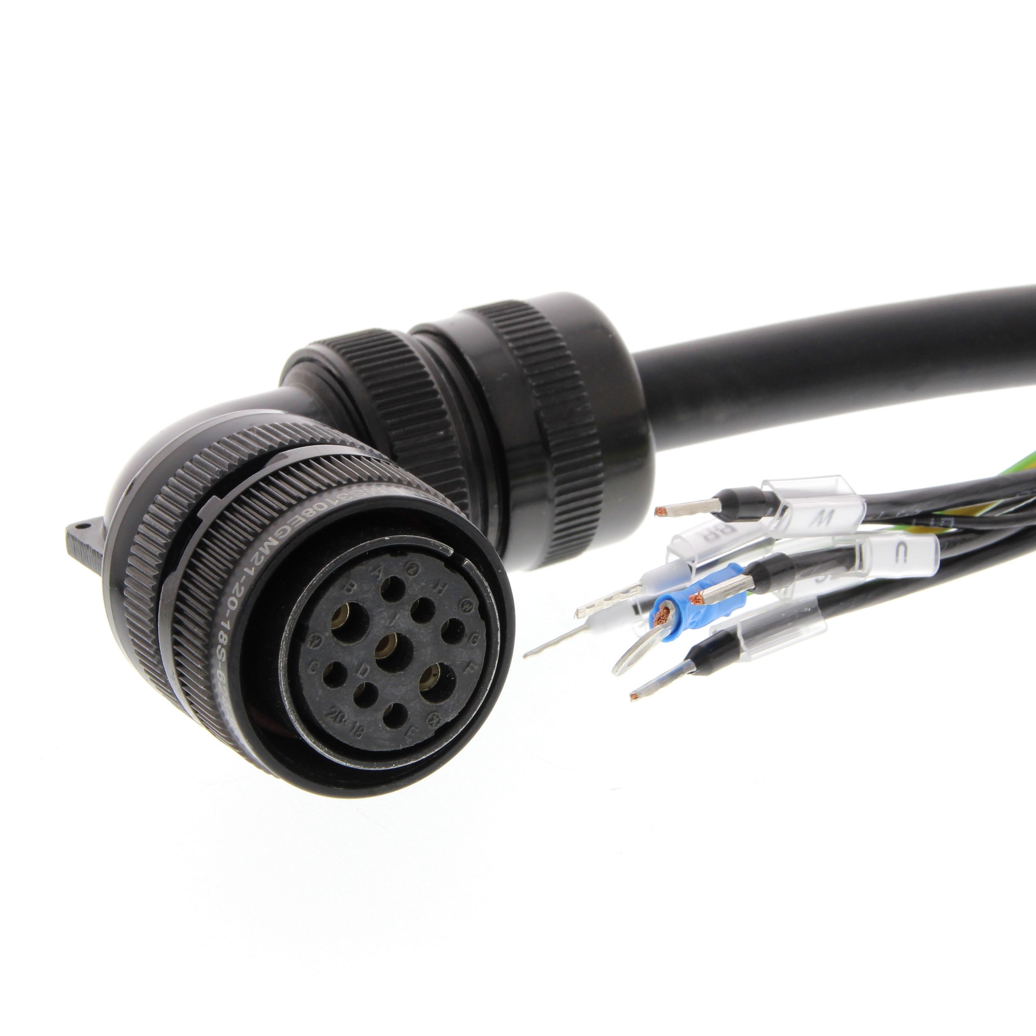 OMRON - Servo motor power cable, 5 m, with brake - R88A-CAGB005BR-E