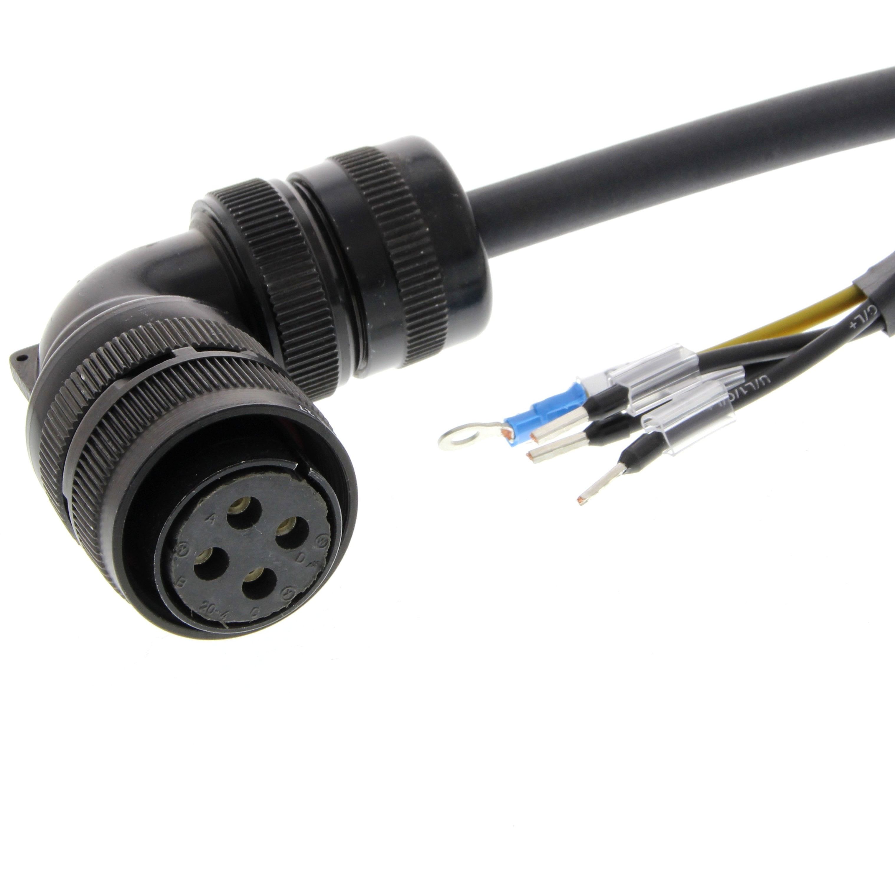 OMRON - Servo motor power cable, 5 m, w/o brake, - R88A-CAGB005SR-E