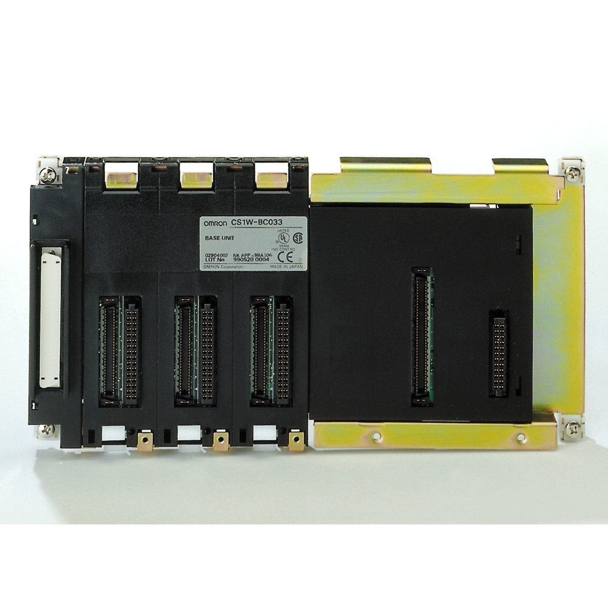 OMRON - CPU backplane with C200H I/O BUS, 3 I/O - CS1W-BC033