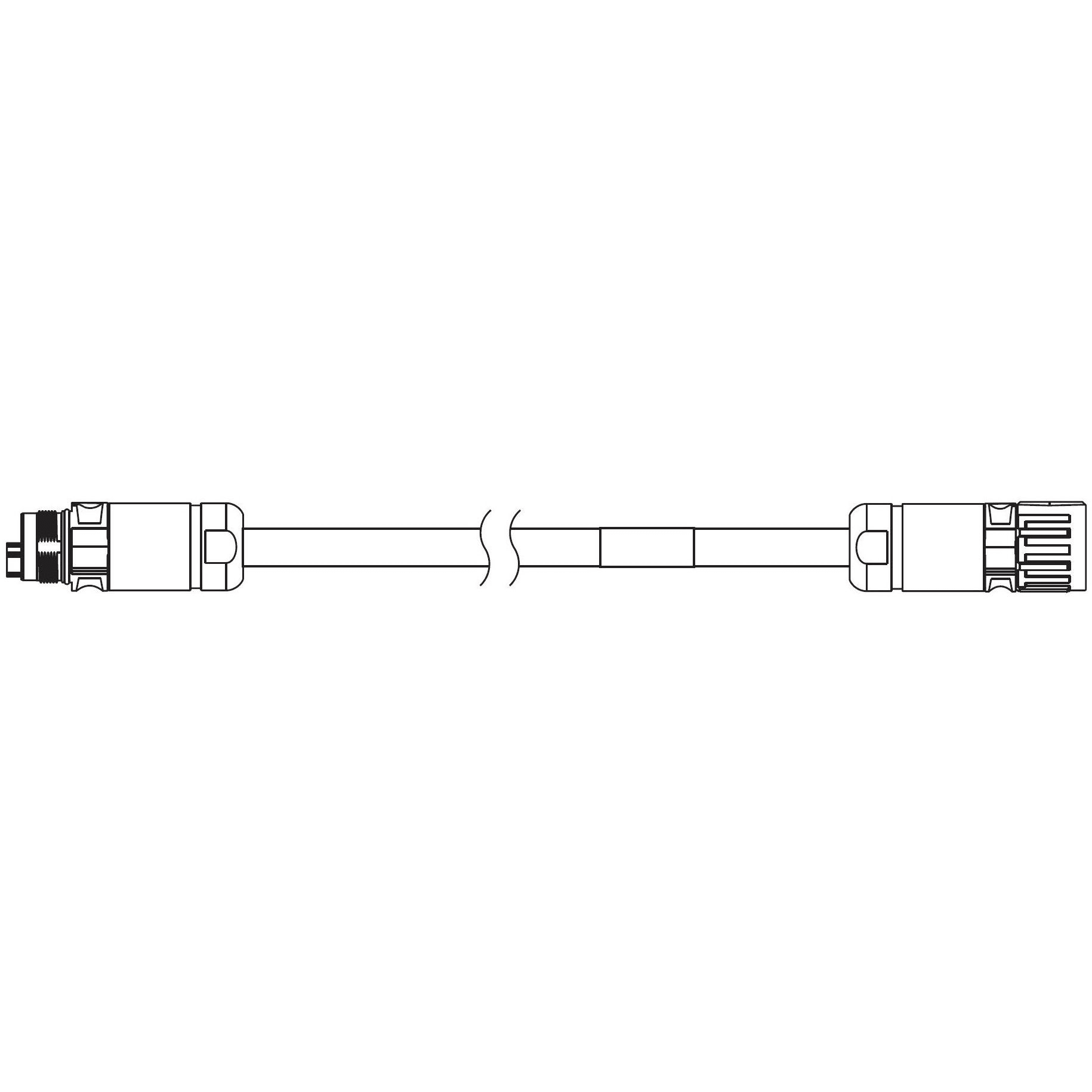 OMRON - 1SA series servo EXTENSION hybrid cable, - R88A-CX1BE10BF
