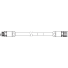 OMRON - 1SA series servo EXTENSION hybrid cable, - R88A-CX1BE10BF