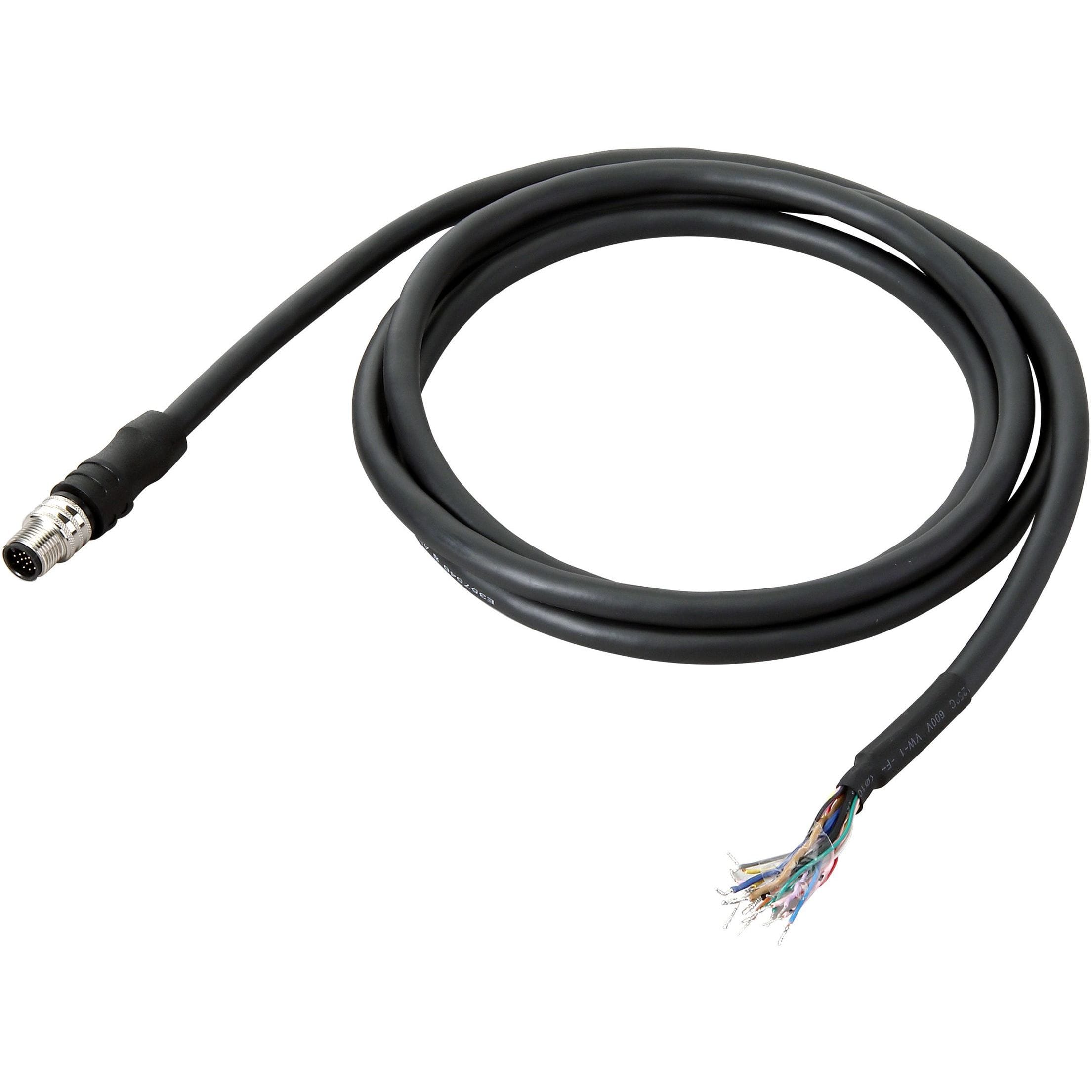 OMRON - FHV7 Power / IO Cable, straight 3 m, M12 - FHV-VDB 3M