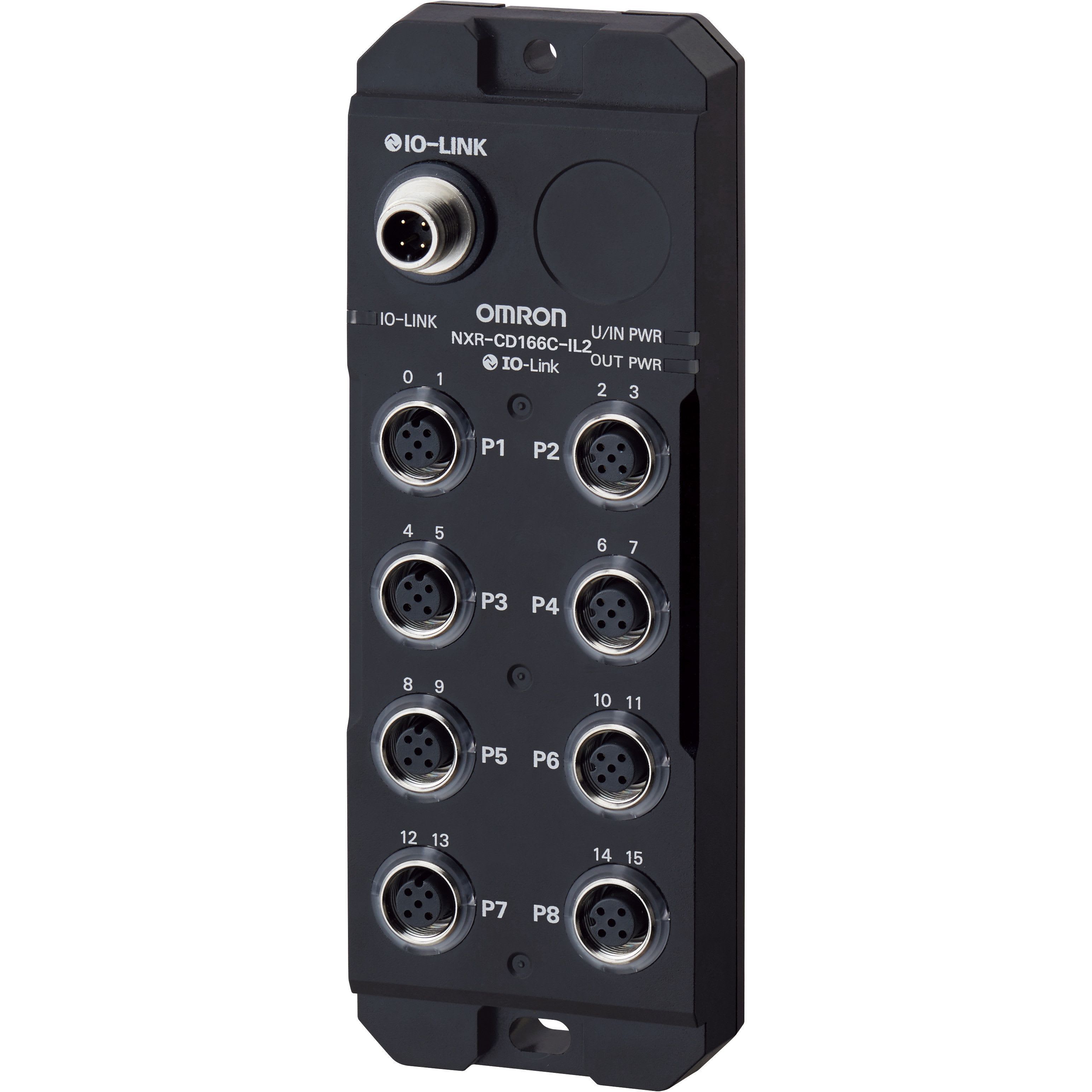 OMRON - NXR Series IO-Hub IP67, 16 input, 8x M12 - NXR-ID166C-IL2