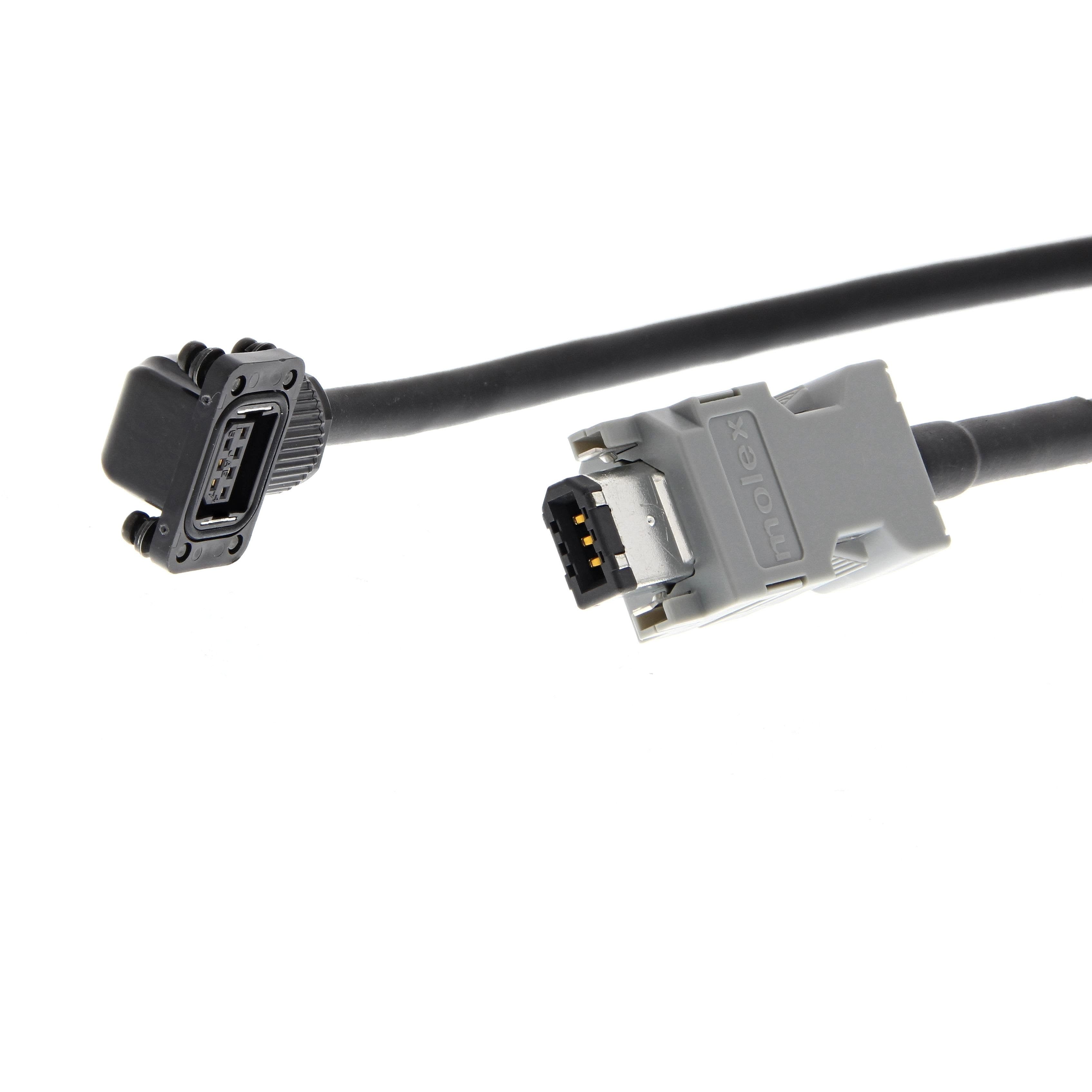 OMRON - 1S series servo encoder cable, 3m, 230V: - R88A-CR1A003CF-E